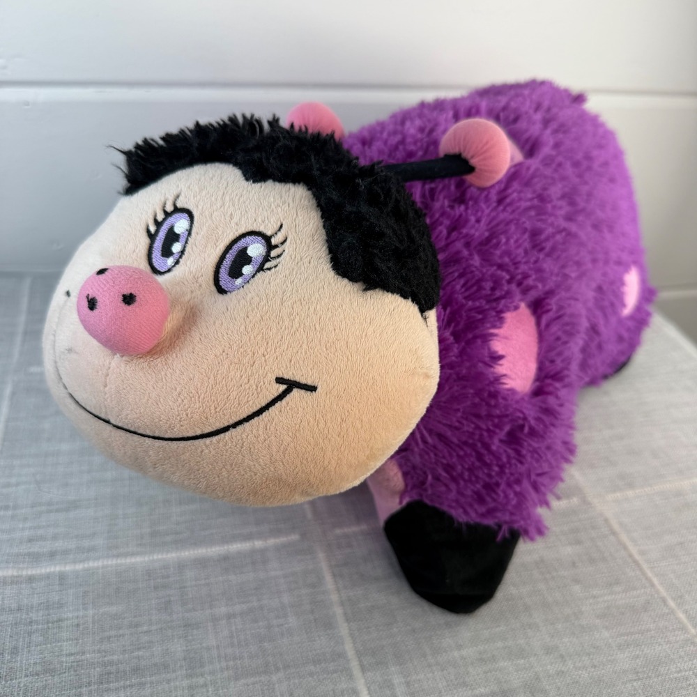 Pillow Pets Purple Dreamy Ladybug‎ Plush Toy Limited Edition 2011